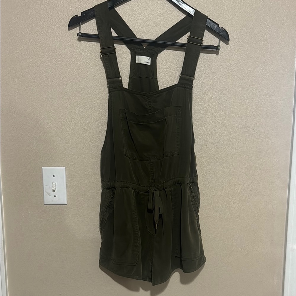 Olive Green Overalls